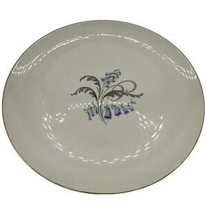 Edwin Knowles Bluebells Serving Plates Set of 3 Discontinued Rare 2248